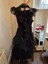 Adams Family Wednesday Small Ladies Black Dress-Up Costume