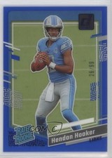 2023 Panini Clearly Donruss Rated Rookie Blue 26/99 Hendon Hooker #61 11p9