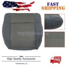 New For Jeep Wrangler Sahara Rubicon 2007 Driver Bottom Cloth Seat Cover Gray