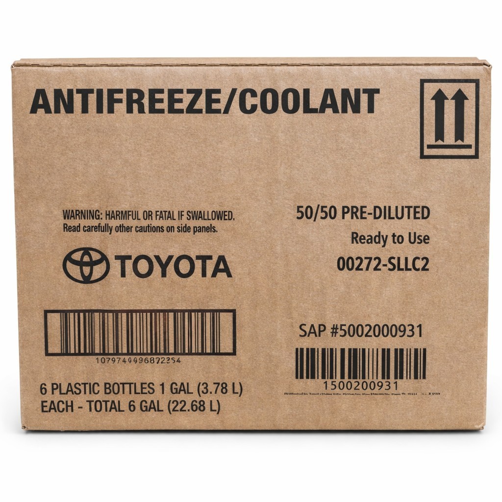 Toyota 00272-SLLC2 Pink Super Long Life Coolant 50/50 Antifreeze