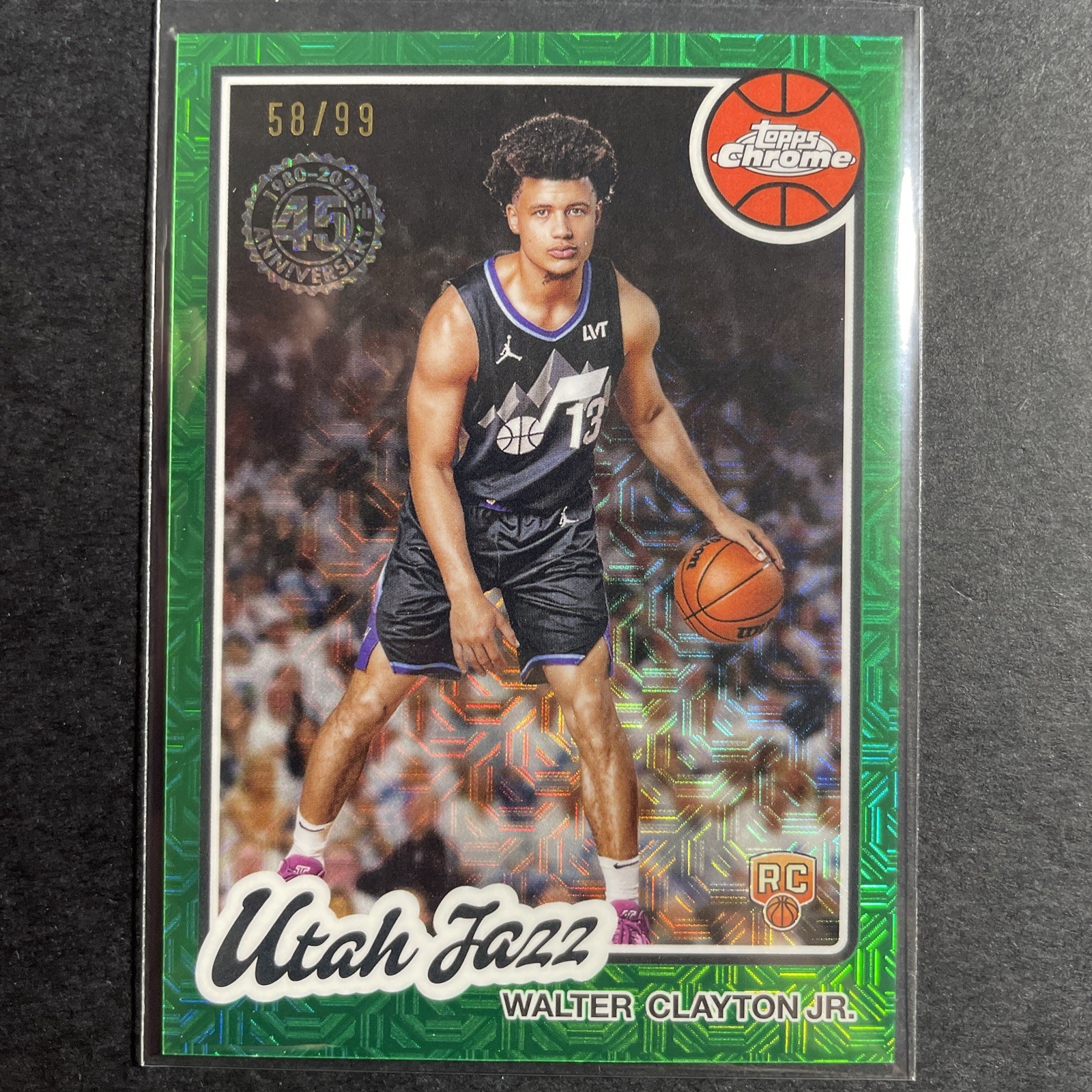 2025-26 Topps 1980-81 Topps Chrome Green Mojo #TC-WC Walter Clayton Jr. /99