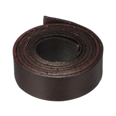 1,1 Yard 20 mm Flach Lederband Leder Schnürstreifen zum Selbermachen Handwerk Kaffee