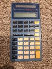 Texas Instruments Calculator Math Explorer Calculator Solar Powered Tested Works