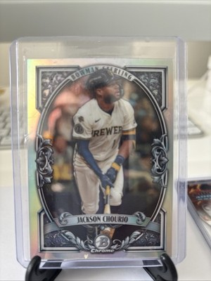 Jackson Chourio 2026 Bowman Chrome #BST-1 Sterling Revelation Milwaukee Brewers