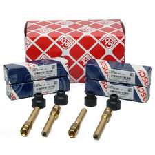 4x BOSCH Einspritzventil + Halter MERCEDES BENZ 190 W124 W126 W201