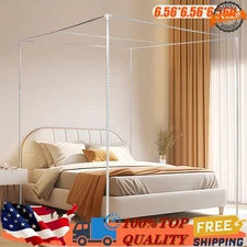 Beyeutao Stainless Steels Bed Canopy Frame Mosquito Net Frame Post Bracket Four