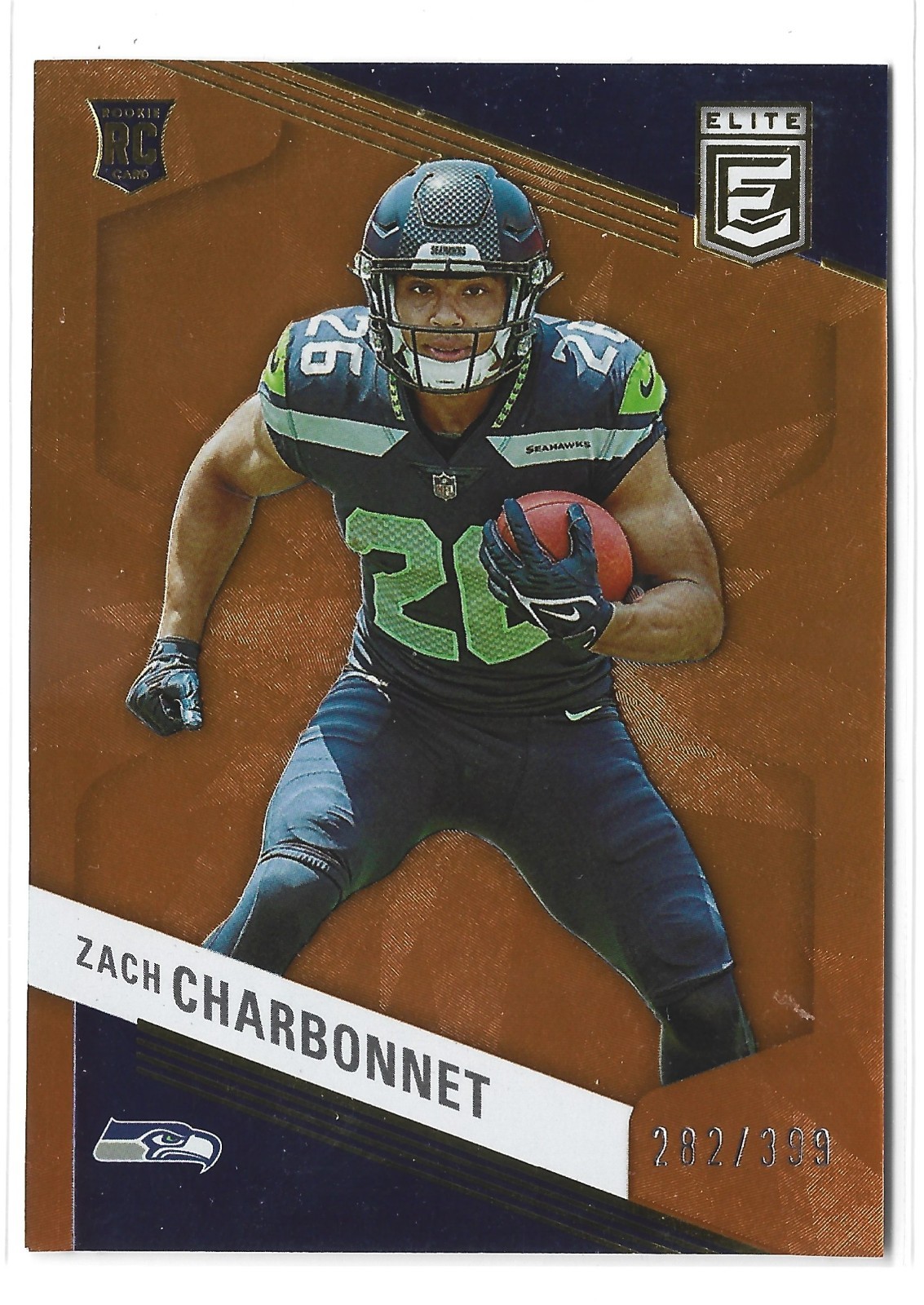 Zach Charbonnet 2023 Elite Orange RC #/399