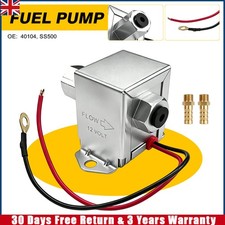 For 12V Electric Universal Fuel Pump 1.5-4.0 PSI 25 GPH 8mm Petrol Diesel 40104