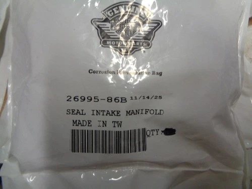 NOS Harley Davidson Lot of 2 Seal Intake Manifold 26995-86B