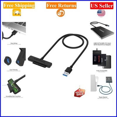 USB 3.0 to SATA 2.5'' HDD/SSD Adapter Cable Black