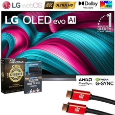 LG 65" C5 Series OLED evo 4K UHD Smart webOS TV (2025) w/ 1 YR Warranty Bundle