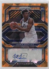 2020 Panini Prizm Rookie Penmanship Orange Ice Udoka Azubuike #RP-UDK Auto pe8