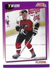 TIM KERR 1991-92 SCORE CARD NEAR MINT CONDITION