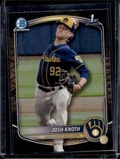 Josh Knoth 2025 Bowman Chrome #BCP-136 Reptilian Refractor