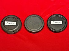 Canon Camera body caps 3 PACK . Fits, Canon EOS EF F mount Cameras