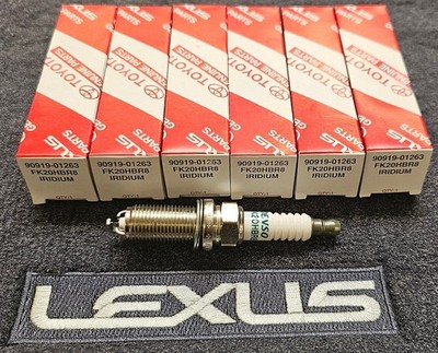 6PCS Genuine OEM 90919-01263 2GR V6 Engines Toyota Lexus Iridium Spark Plugs USA