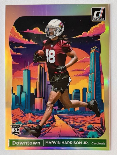 Marvin Harrison Jr. #12 2024 Panini Donruss Oversized Downtown card