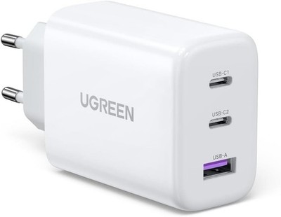 UGREEN USB C Ladegerät 65W PD Netzteil 3-Port Charger Adapter PPS 45W Schnelllad