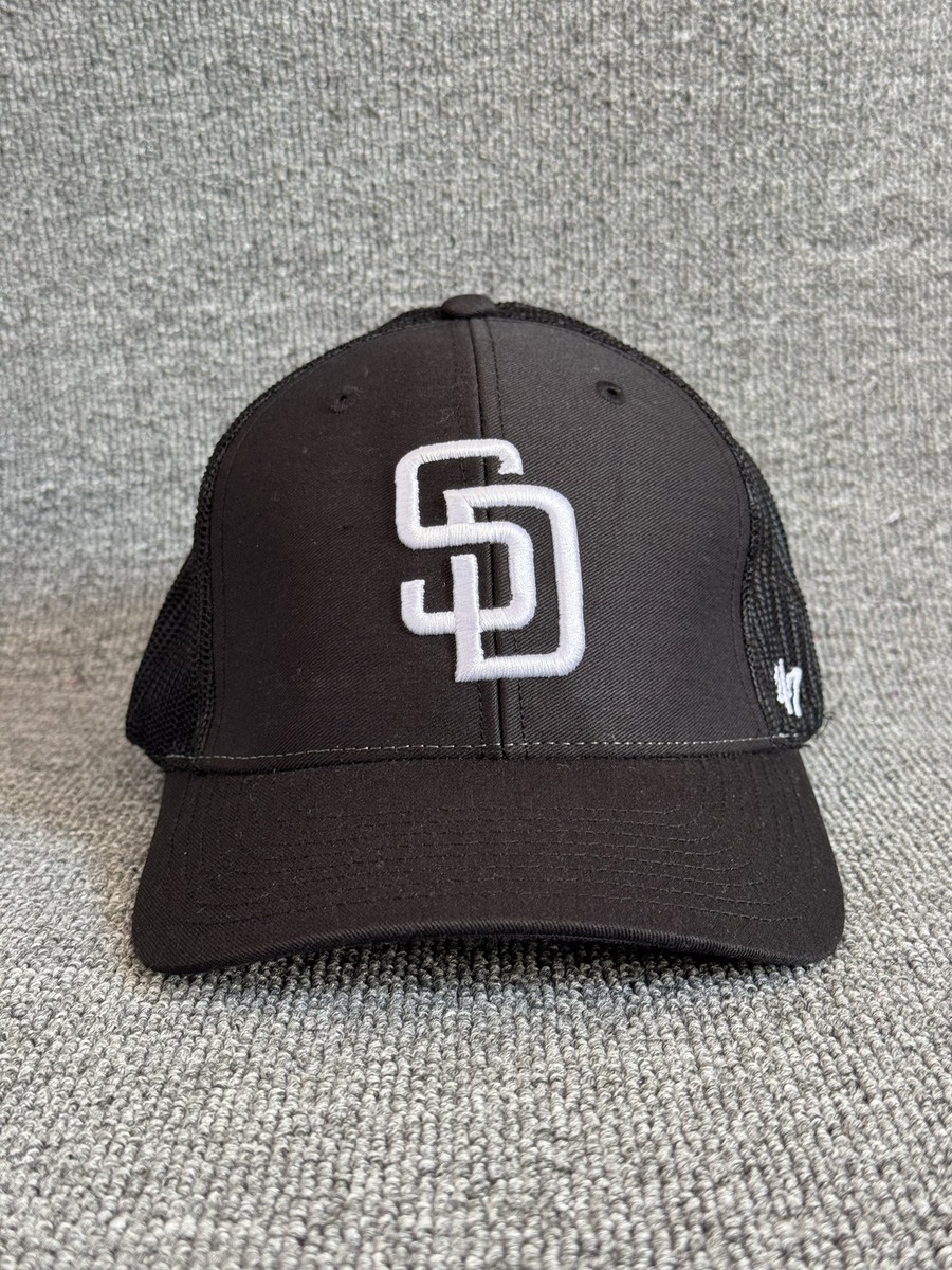 47 Brand San Diego Padres Trucker Snapback Black One Size Hat
