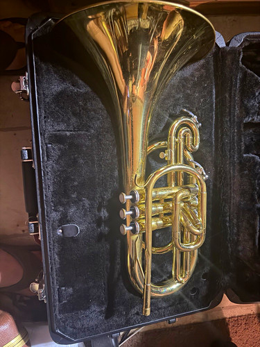Gold Brass Lacquered Flugelhorn 3-Piston Valves w/ Case JMP1000M