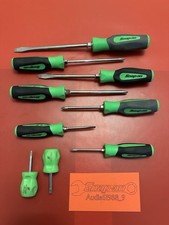 Snap On 9pc Soft Grip Instinct Screwdriver Set - Green