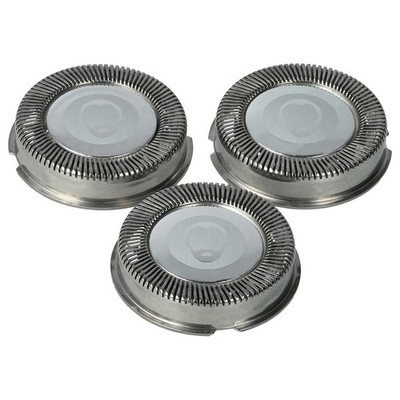 3x Scherkopf für Philips HQ4 Rasierer silber