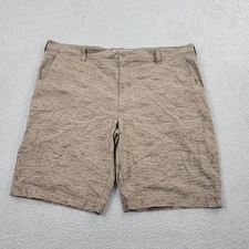 Dickies Temp‑iQ Shorts Mens 44 Brown Graphic Bermuda Pockets