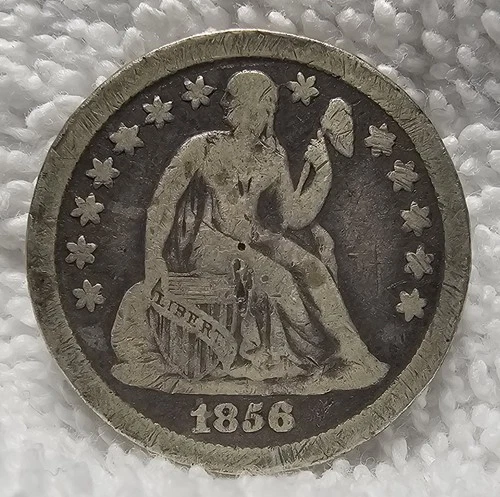 🚚FAST Shipping🔥👀🔥1856-O Seated Liberty Silver Dime 10c 90% VG-Fine