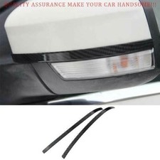 For Ford Focus 2012-2018 Steel Carbon Fiber Exterior Rear View Mirror Strip Trim