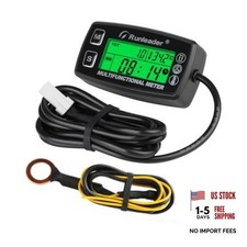 Digital Tach Hour Meter Engine Temperature Gauge  Alert RPM  RL-HM035A-TS002