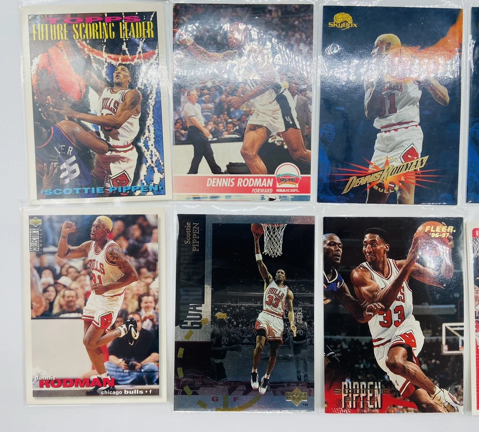 *LOTE de 46* Tarjetas NBA Chicago Bulls Años 90; Michael Jordan/Scottie Pippen/Rodman Foto 2 de 4