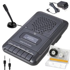 Portable Cassette Player Recorder - Record to Cassettes via Mic or Aux