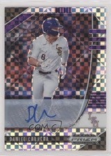 2020 Panini Prizm Draft Picks Power Plaid 9/17 Daniel Cabrera #PDP62 Auto 0jd0