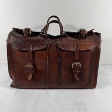 Vintage alte Arzttasche Koffer Hebammenkoffer antik Leder Apotheker