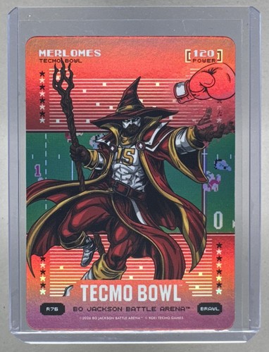Patrick Mahomes Merlomes 2026 Bo Jackson Tecmo Bowl #R76 Red Battlefoil