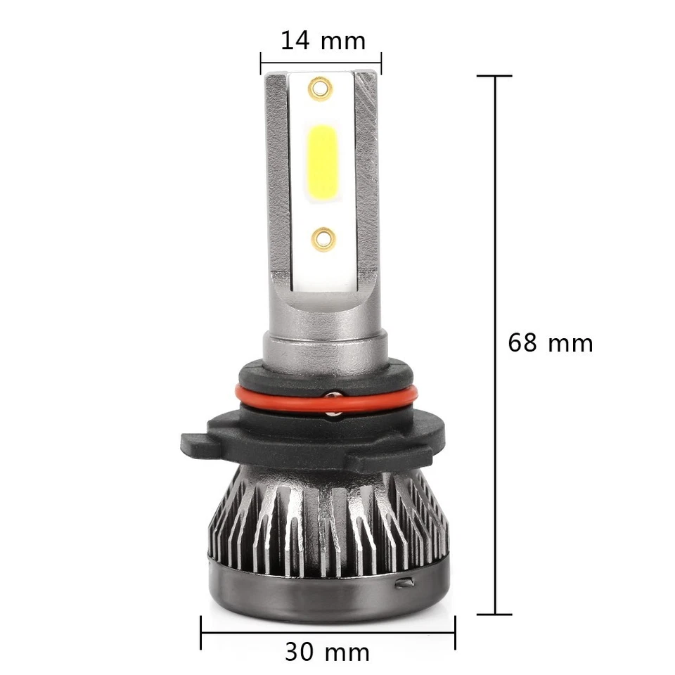 4x LED Headlight Bulbs Kit High Low White For Honda Civic Sedan 4-Door 2004-2015 - Image 4 of 4