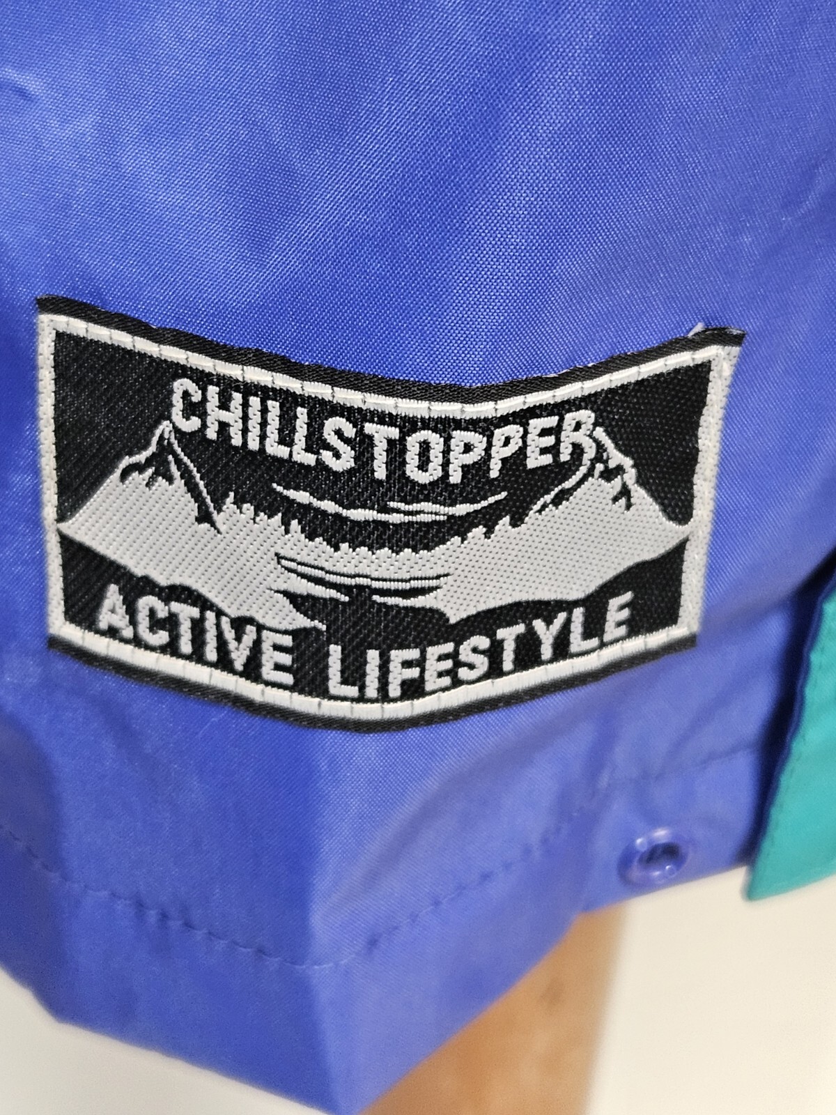 Chillstopper Active  Lifestyle - Vintage  Full Zip Rain Jacket Oversized UK Med image 4