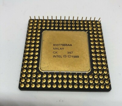 Intel 486 DX 33MHZ A80486DX-33 SX419 SX729 i486 CPU Intel 486 DX 33MHZ A80486DX-33 SX419 SX729 i486 CPU