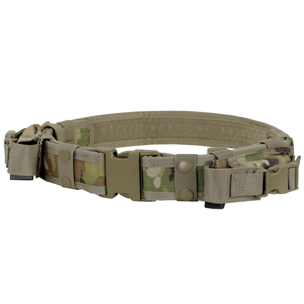 Condor Outdoor Adjustable Nylon Tactical Belt w 2x Utility Pistol