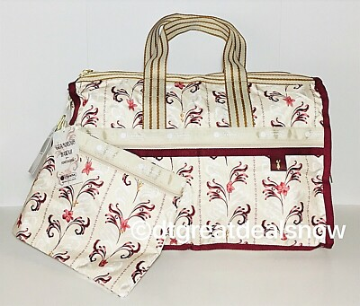 #ad #ad LeSportsac Plumeria Exclusive Medium Weekender 7184 K493 Travel Bag Lightweight $50.98