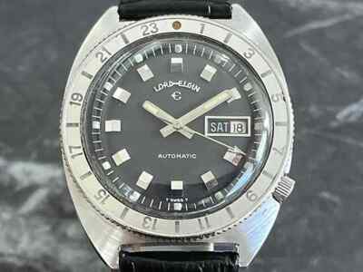 LORD ELGIN Orologio Automatico Da Uomo Con Cassa Nera E Data