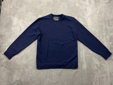 Jachs New York Sweatshirt Men's Medium Blue Outdoors Crew Neck Soft Classiccore