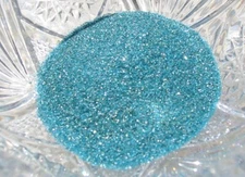 Real German GLASS GLITTER Fine 90 Grit Sapphire Silver 1 Ounce