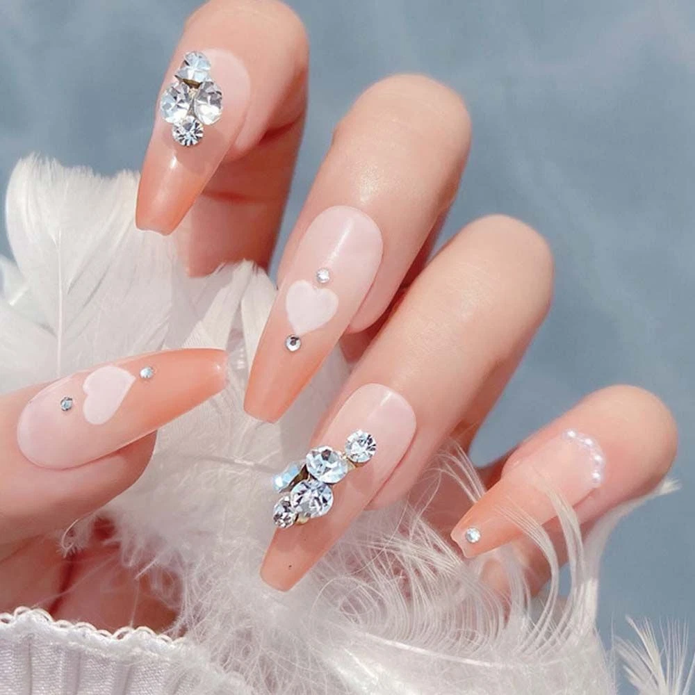 Diamond on sale nail art