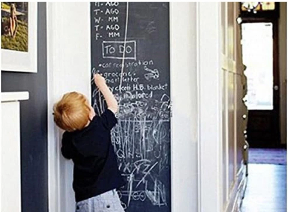 Chalkboard Wall Vinyl Sticker Roll 18" X 79" Wallpaper Peel and Stick - Image 3 of 4