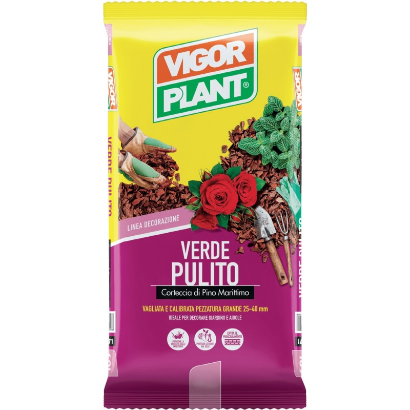 VIGORPLANT CORTECCIA DI PINO MARITTIMO D. 25-40 MM - 60 L. VERDE PULITO