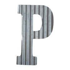 - 12" Metal Letter Wall Decor Galvanized Steel Numbers Rustic Hanging Decor S...
