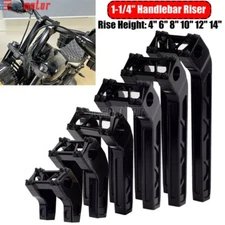 Club Style Pullback Handlebar Riser For Harley Dyna Softail Touring 1 1/4" Clamp