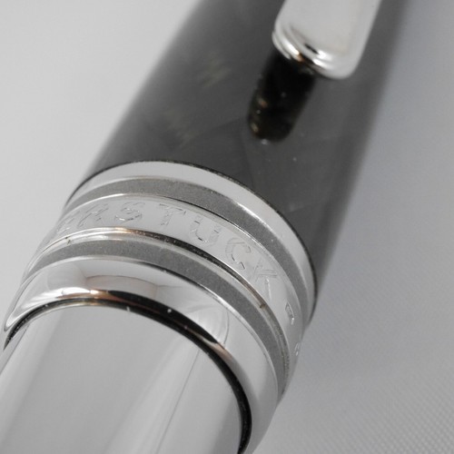 Montblanc Meisterstuck Solitaire Carbon Steel Ballpoint Pen (France) with Box - Picture 8 of 13