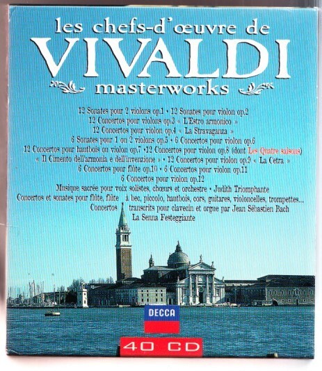 Les Chefs-d'oeuvre de Vivaldi Masterworks Collection 40 CD Decca